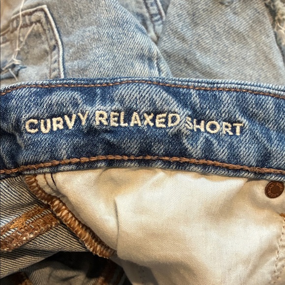 American Eagle Outfitters Ripped Blue Jean Shorts - Picture 4 of 5